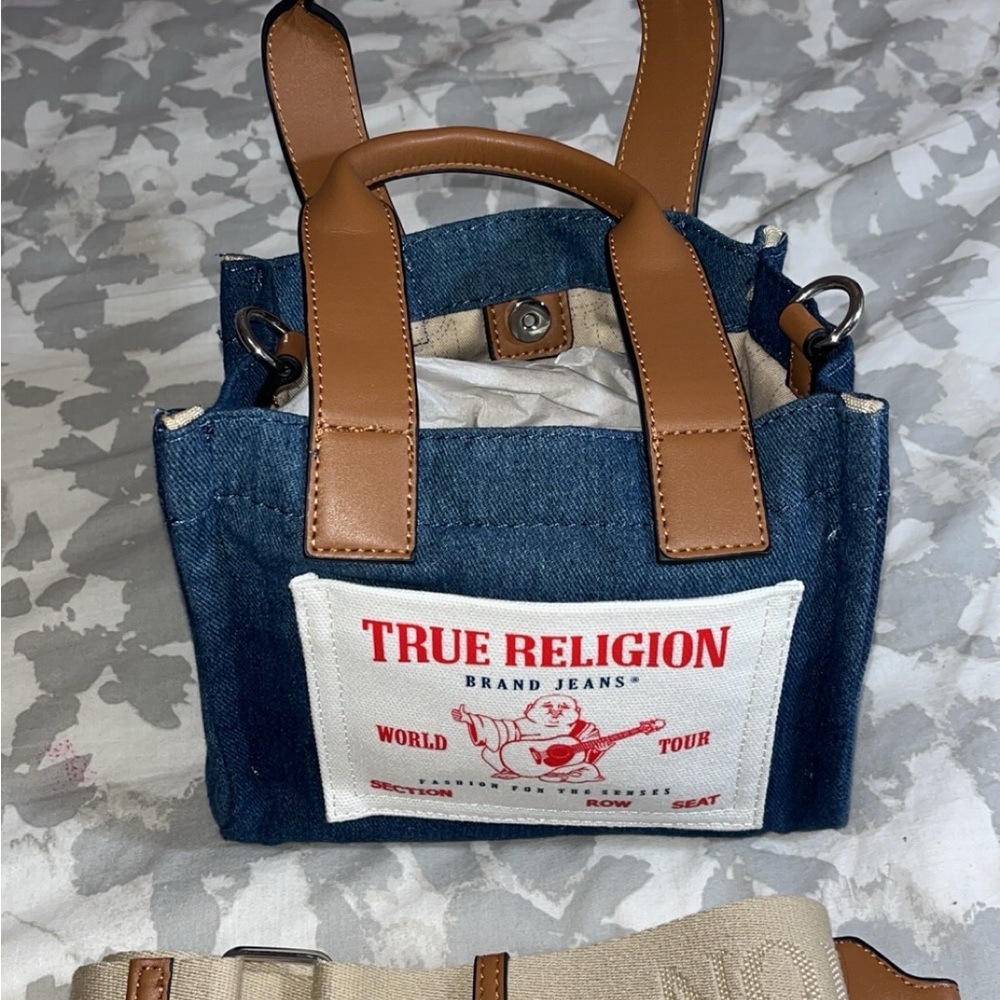True Religion Denim Mini Tote Bag